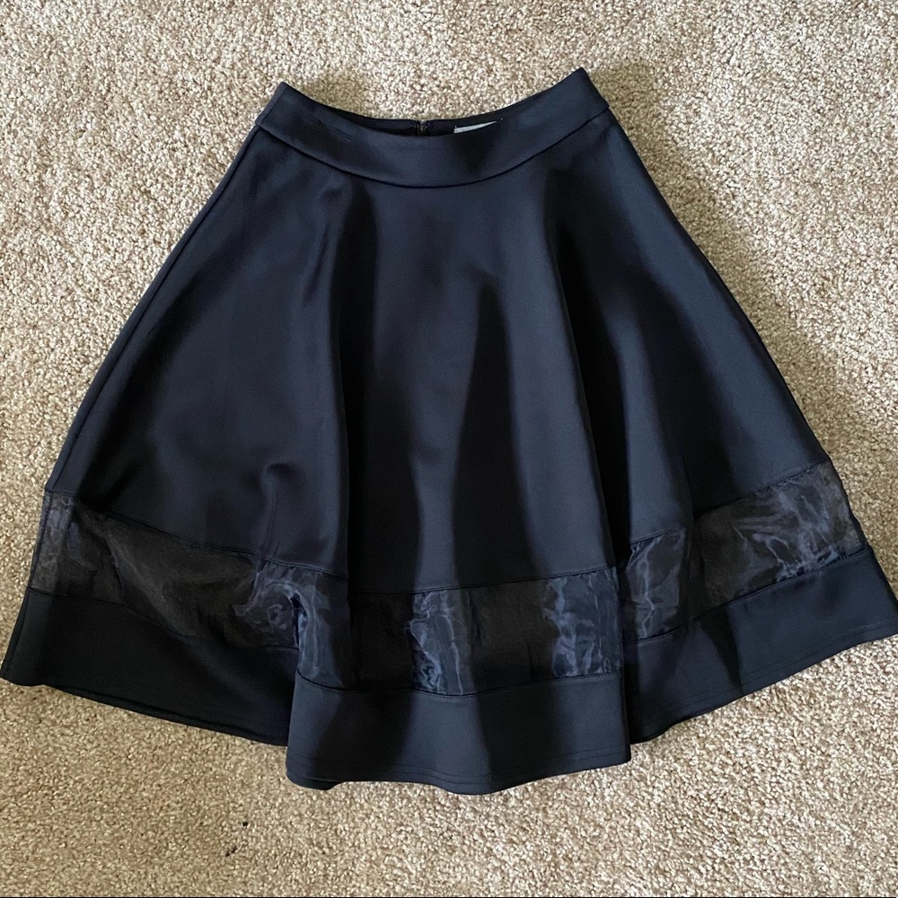 Black high waisted skirt